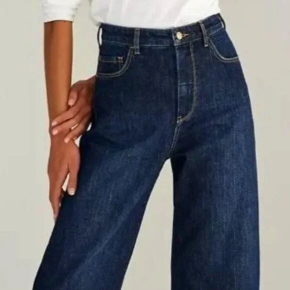 Pilcro the Column Straight Jeans Dark Wash Anthropologie